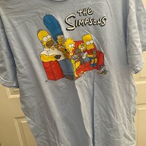 The simpsons baby blue tee, size large
